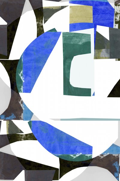 Modernt geometriskt collage av cartissi
