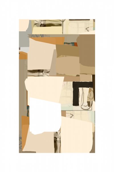 Neutralt abstrakt collage av cartissi