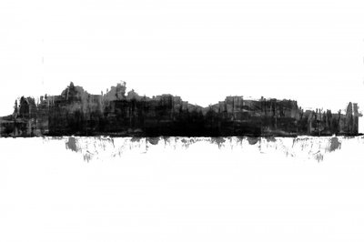 Kraftfull urban reflektion av cartissi