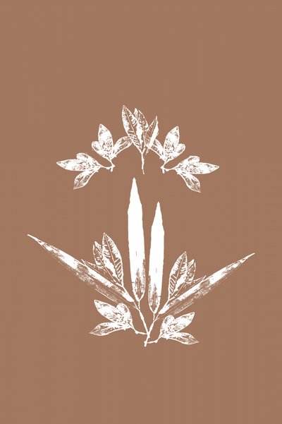 Stiliserade botaniska blad av cartissi