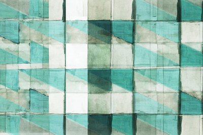 Turkosa geometriska block av cartissi