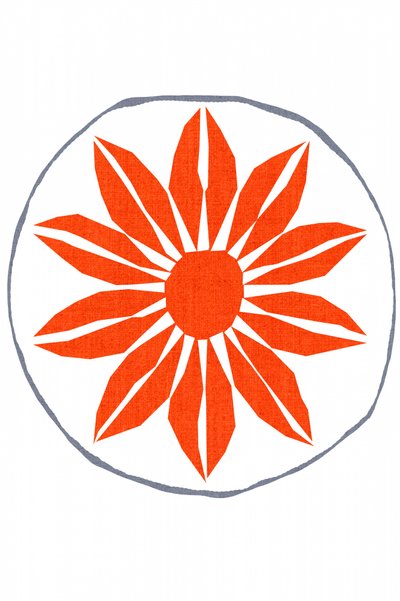 Ljus orange blomma av cartissi