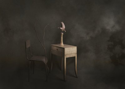 En stillsam fågelscen av chenyi wang
