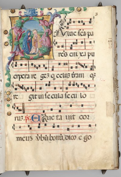 Gradvis av circle of Girolamo dai Libri