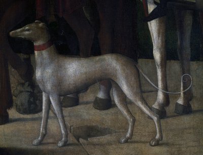 Hund, detalj från Crucifixion av Kosma Sergejewitsch Petrow Wodkin