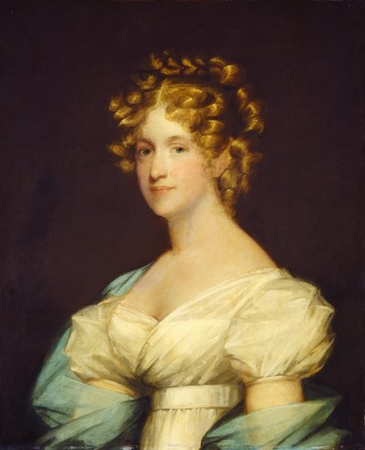Charlotte Morton Dexter (Mrs Andrew Dexter) av completed by an unknown artist Gilbert Stuart