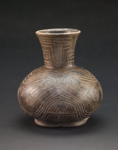 Kärl med inristade motiv, ca 1400-1600 (keramik) av culture Mississippian
