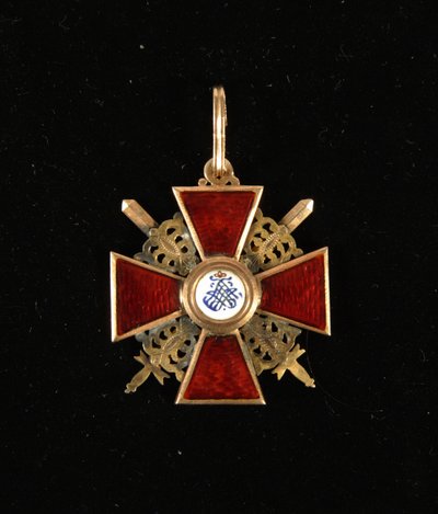 Märke av Sankta Annaorden, tredje klass, sent 1700-tal. av decorations and medals Orders