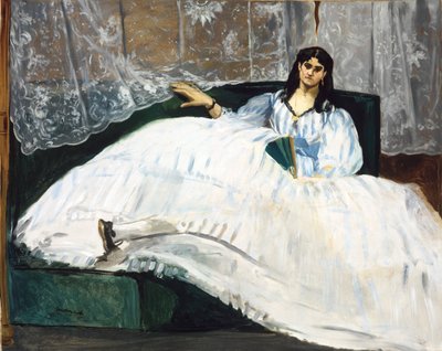 Woman with a Fan av Édouard Manet