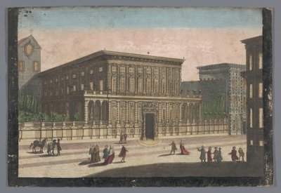 Se på Palazzo Doria-Tursi te Genua Utsikt över Palazzo del Duca d