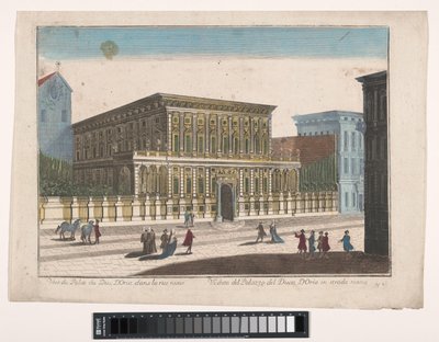 Se på Palazzo Doria-Tursi te Genua Utsikt över Palazzo del Duca d