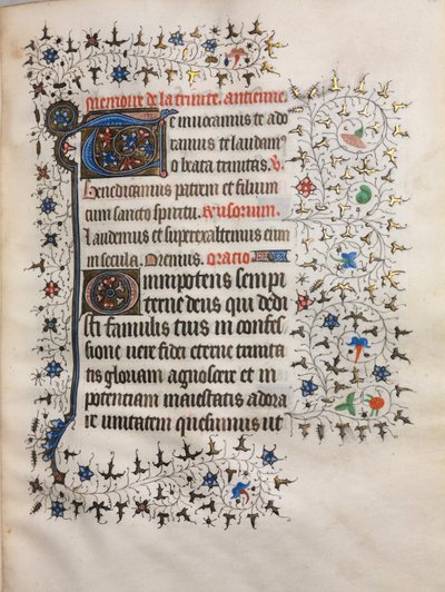 Timbok (Användning av Paris): Dekorerad initial av follower of Boucicaut Master