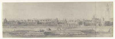 Utsikt över Kampen, 1672 Foton av teckningar av den franska invasionen av Nederländerna 1672 av Adam Frans van der Meulen bevarade i Manufacture des Gobelins (serietitel) av frères Moreau