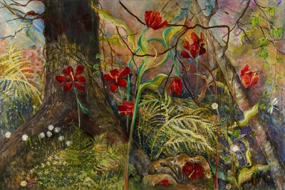 Feral Garden, 2017 (olja) av jocasta shakespeare
