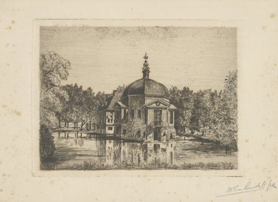 Utsikt över Trompenburgh av jonkheer Barthold Willem Floris van Riemsdijk