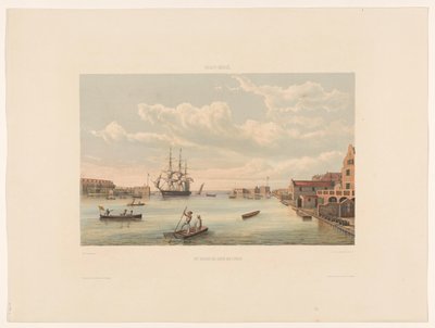Willemstad Inkomsten av Curaçaos hamn (titel på objekt) av jonkheer Jacob Eduard van Heemskerck