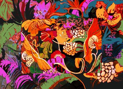 Blomstercollage, 2016 (blandteknik) av linda arthurs