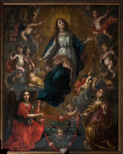 Församlingskyrka (Saint George Parish Church). Interiör. Marias antagande. Nicolas de Liemaeckere. 1640. av or Liemaecker Nicolaas de Liemakere