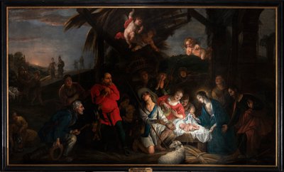 Tillbedjan av herdarna av or Liemaecker Nicolaas de Liemakere