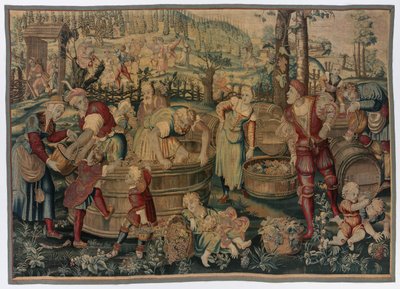 Höst: Vintage Scene av possibly by Gobelins Manufactory