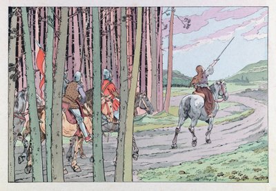 Jacques Marie Gaston Onfray de Breville dit JOB (1858 - 1931); Illustration från "Les epees de France": Jeanne d