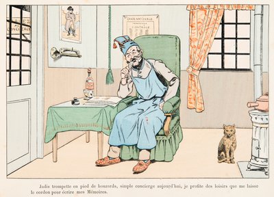 Jacques Marie Gaston Onfroy de Breville dit JOB (1858-1931) - Half Balance Writing Memories, Privat samling av pseudonym for Onfray de Breville Jacques Job