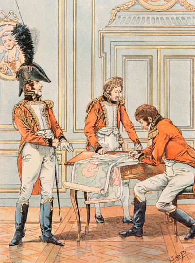 Jacques Marie Gaston Onfroy de Breville dit JOB (1858-1931) - Alltid franska truppers utrustning: Aide de camp of vice Connetable Louis Alexandre Berthier (1753-1815), Prince de Neuchatel, Generalmajor, Privat samling av pseudonym for Onfray de Breville Jacques Job