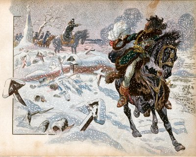 Joachim Murat (1767-1815) vid slaget vid Eylau den 8 februari av pseudonym for Onfray de Breville Jacques Job