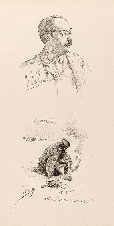Porträtt av Job (Jacques Marie Gaston Onfroy de Breville av pseudonym for Onfray de Breville Jacques Job