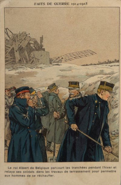 WW1: Soldatkungen (illustration) av pseudonym for Onfray de Breville Jacques Job
