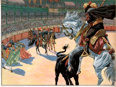 En tjurfäktning i Spanien. Joachim Murat av pseudonym for Onfray de Breville Job