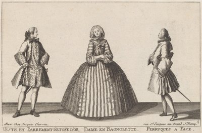 Jacka och Guldduk Facing/Lady in Bagnolette/Faced Peruker av published by Jacques Chéreau