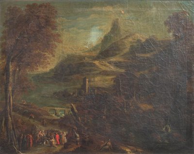 Landskap med bibliska motiv av van de Laeter