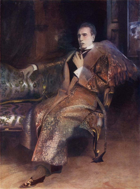 Mr William Gillette i Sherlock Holmes (färgfoto) av English Photographer