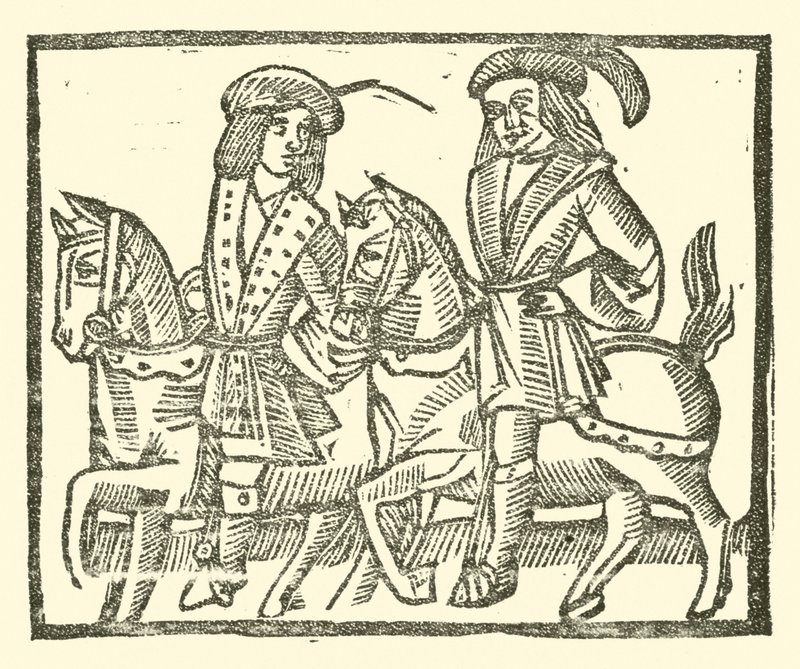 Illustration till The Roxburghe Ballads (träsnitt) av (after) English School