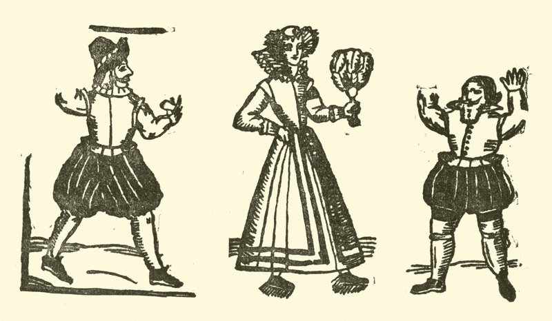 Illustration till The Roxburghe Ballads (träsnitt) av (after) English School