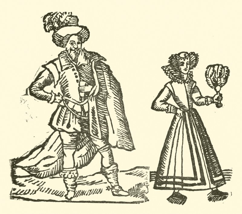 Illustration till The Roxburghe Ballads (träsnitt) av (after) English School