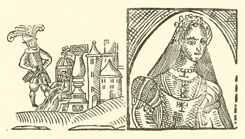 Illustration till The Roxburghe Ballads (träsnitt) av (after) English School