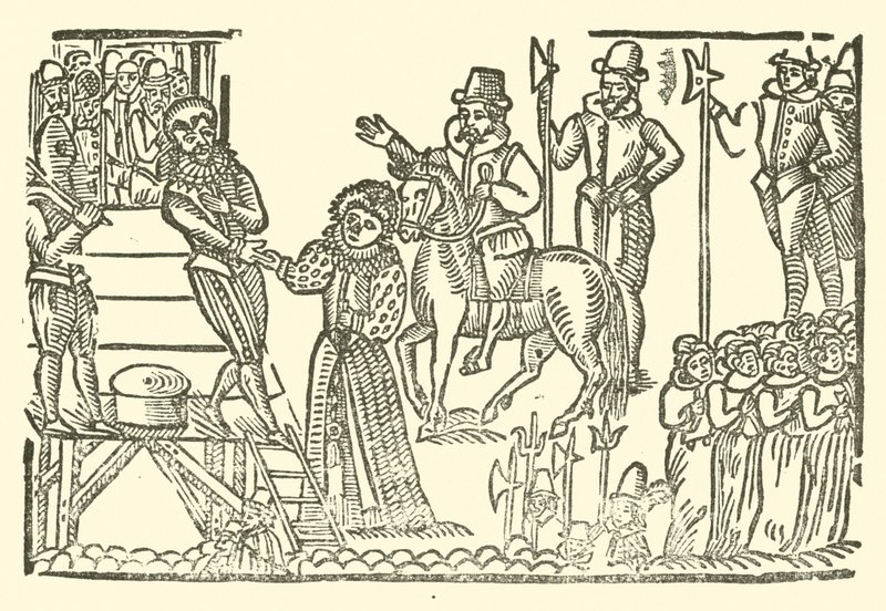 Illustration till The Roxburghe Ballads (träsnitt) av (after) English School