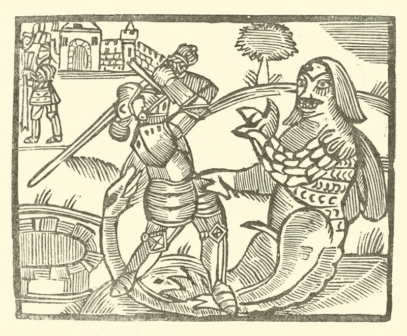 Illustration till The Roxburghe Ballads (träsnitt) av (after) English School