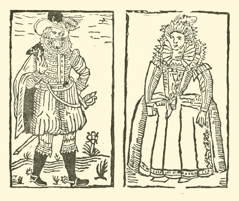 Illustration till The Roxburghe Ballads (träsnitt) av (after) English School