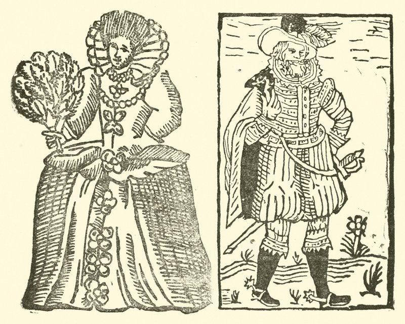 Illustration till The Roxburghe Ballads (träsnitt) av (after) English School