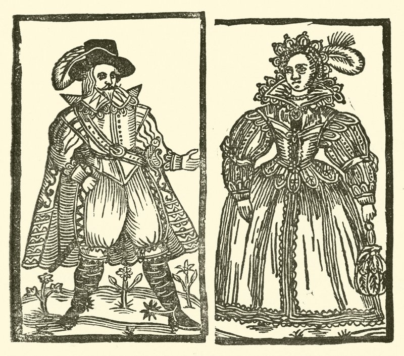 Illustration till The Roxburghe Ballads (träsnitt) av (after) English School