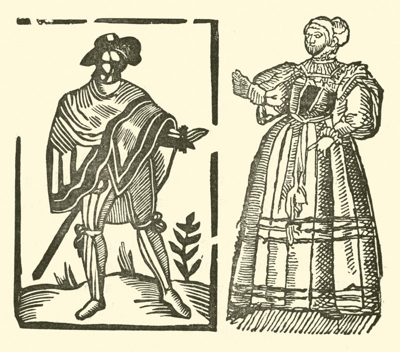 Illustration till The Roxburghe Ballads (träsnitt) av (after) English School