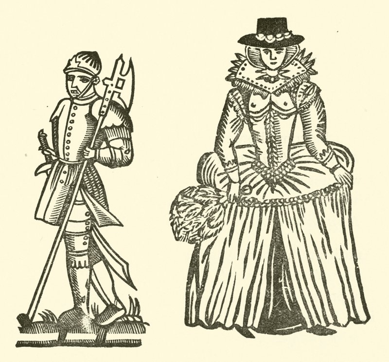 Illustration till The Roxburghe Ballads (träsnitt) av (after) English School
