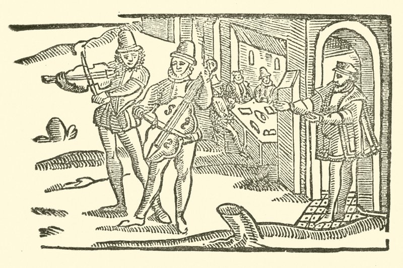 Illustration till The Roxburghe Ballads (träsnitt) av (after) English School