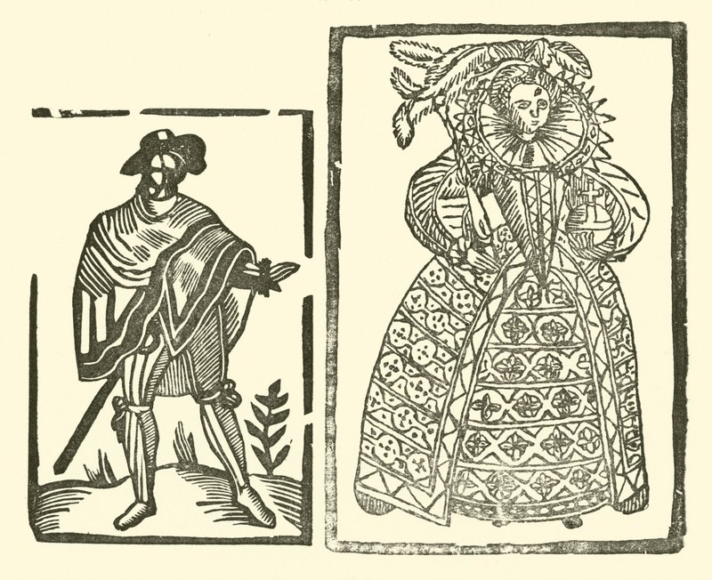 Illustration till The Roxburghe Ballads (träsnitt) av (after) English School