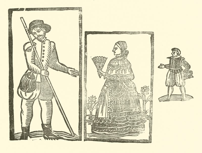 Illustration till The Roxburghe Ballads (träsnitt) av (after) English School