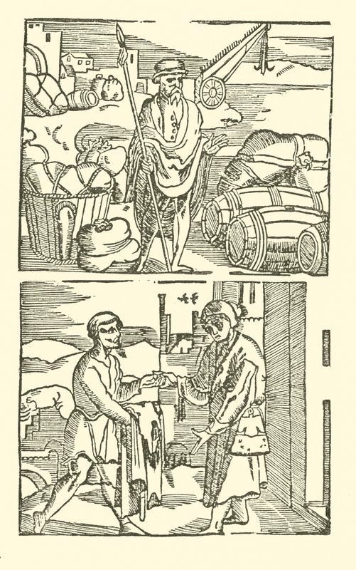 Illustration till The Roxburghe Ballads (träsnitt) av (after) English School