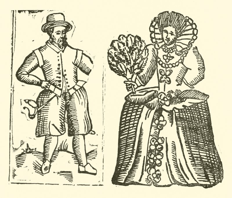 Illustration till The Roxburghe Ballads (träsnitt) av (after) English School